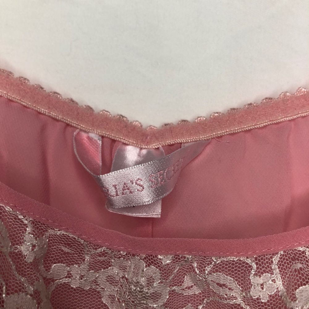 Victoria’s secret pink lace slip night gown medium - Picture 3 of 5